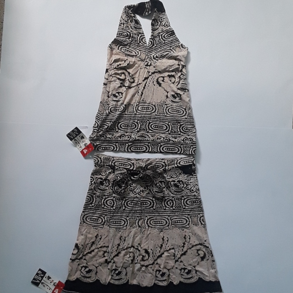 Top and skirt